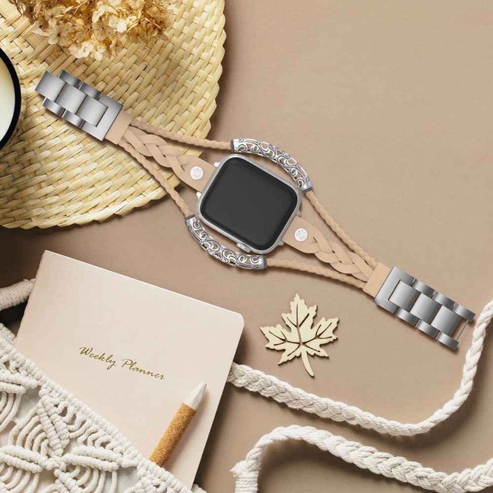 NWT Boho Apple iWatch Bracelet Weaving Leather Bands Jewelry Multilayer Wrap